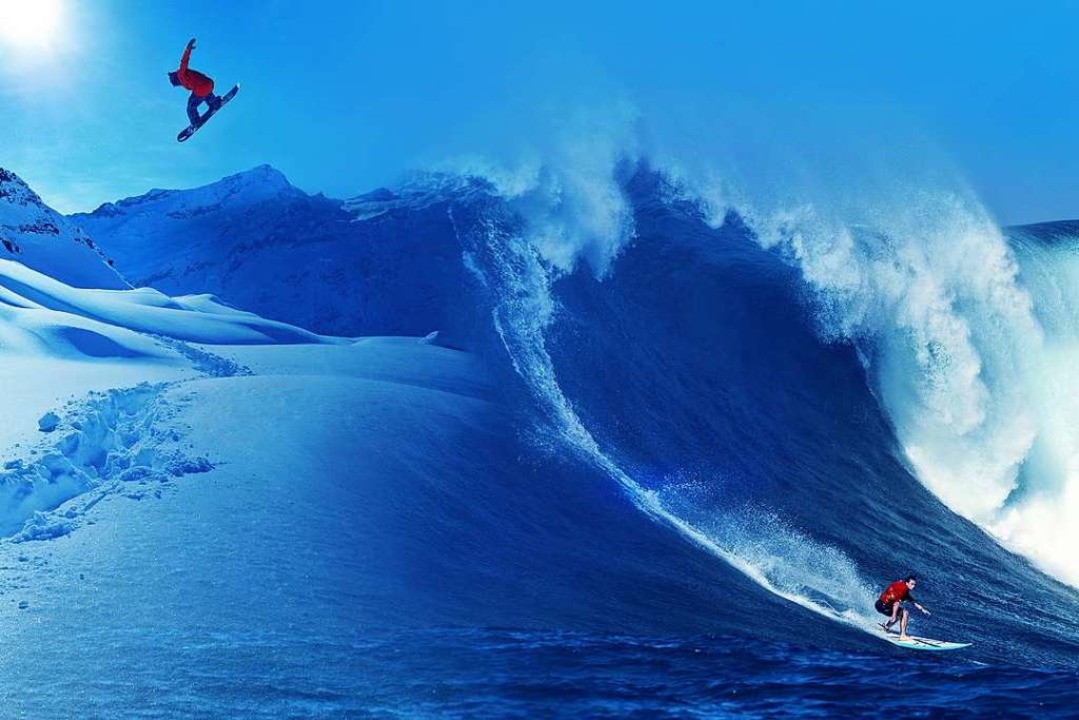 Snowboarden und Surfen &#8211; um die Gemeinsamkeiten geht es im Film Shaka.  | Foto: Surffilmnacht