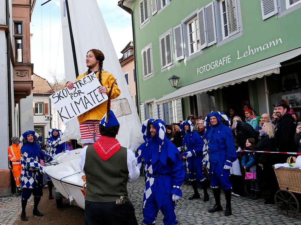 … klimaneutral mit dem Segelboot kommt Greta-Gretchen