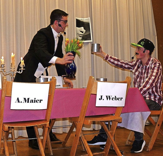 Maximilian Thoma (links) und Pablo Feh...ginn des Abends eine Super-Grundlage.   | Foto: Roland Gutjahr