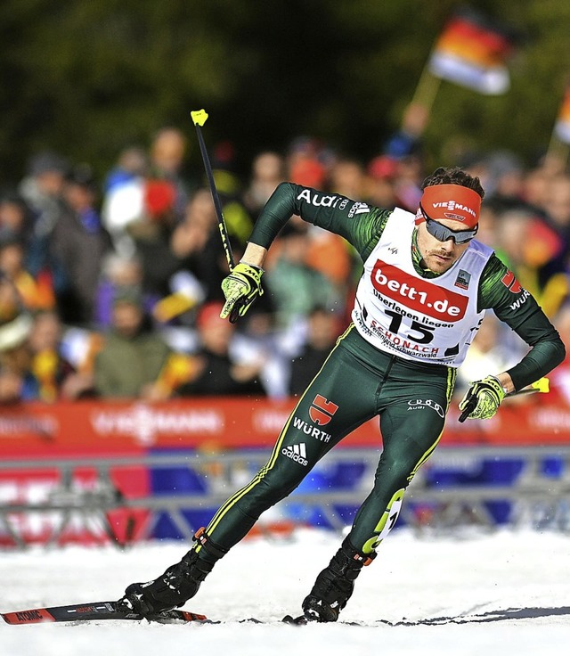 Der Kirchzartener Fabian Riele 2019 b...ltcup auf der Schonacher Skatingpiste   | Foto: Patrick Seeger