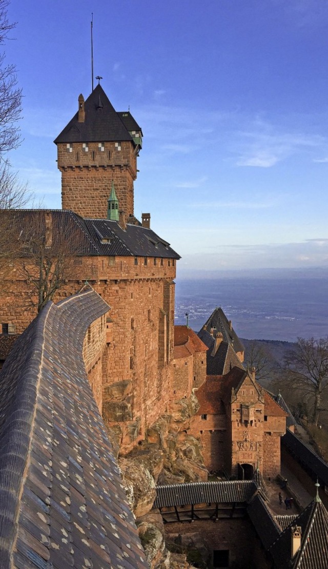 Nicht Luthers Wartburg, sondern die bekannteste Burg des Elsass  | Foto: Uwe Baumann