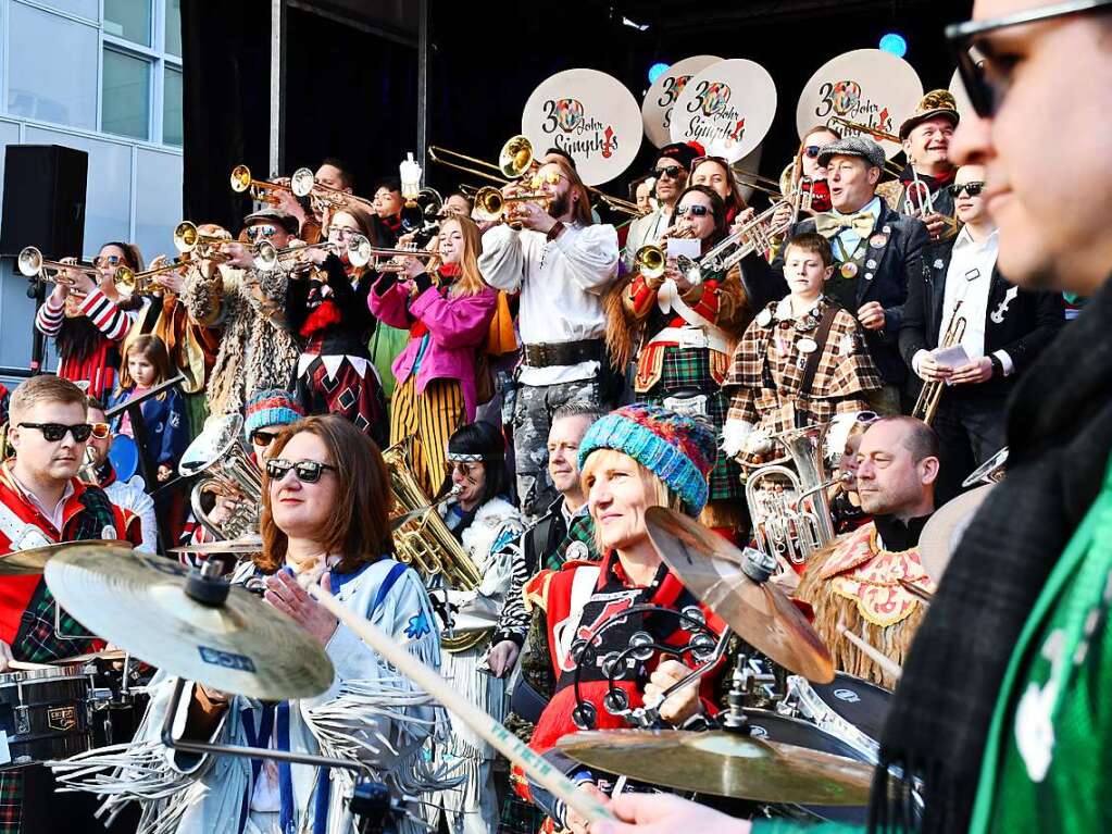 So klingt die Fasnacht in Lrrach: die Lasser-Gugge-Explosion