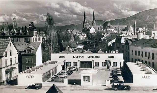Die Auto-Union-Filiale an der Hummelst...5 bis 11) auf einer Aufnahme von 1936.  | Foto: Archiv Manfred Gallo
