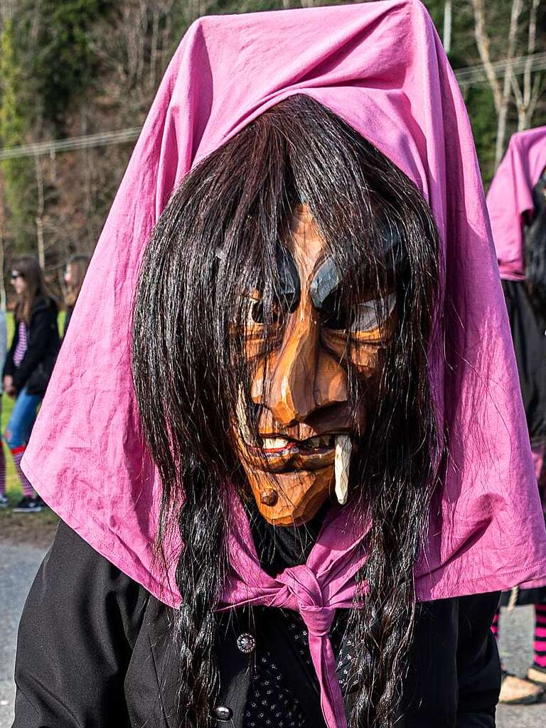 Bunter Narrenwurm: Das sonnige Wetter lockte viele Besucher nach Buchenbach. Die hatten ihre Freude am Umzug mit mehr als 60 Gruppen.