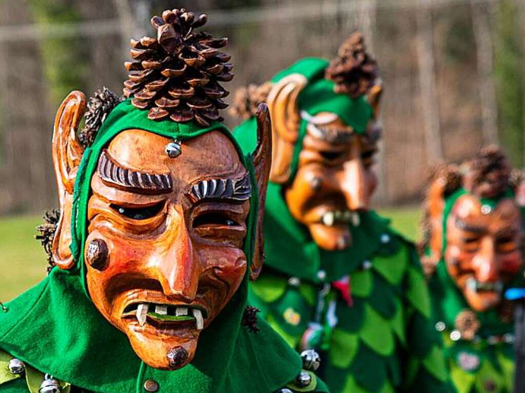 Bunter Narrenwurm: Das sonnige Wetter lockte viele Besucher nach Buchenbach. Die hatten ihre Freude am Umzug mit mehr als 60 Gruppen.