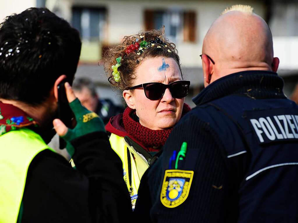 Buntes Treiben bei Sonnenschein: Eindrcke vom groen Umzug in Bad Krozingen, der in eine Feier im Narrendorf mndete.