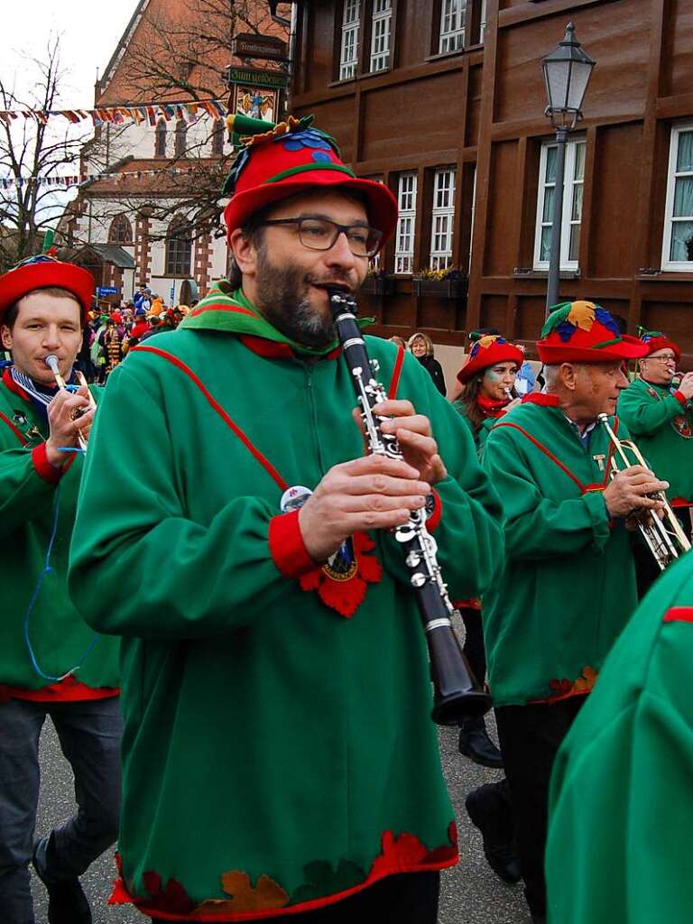 Immer dabei: Die Trachtenkapelle Glottertal; hier Vorsitzender Christoph Maier