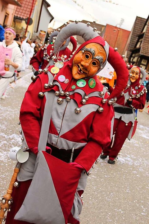Gute Laune verbreiten die Friburger Schellehansele  | Foto: Mario Schneberg