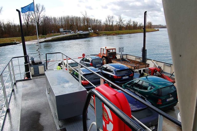 24 Autos pro Fahrt kann die Rhenanus transportieren.  | Foto: Hagen Spth