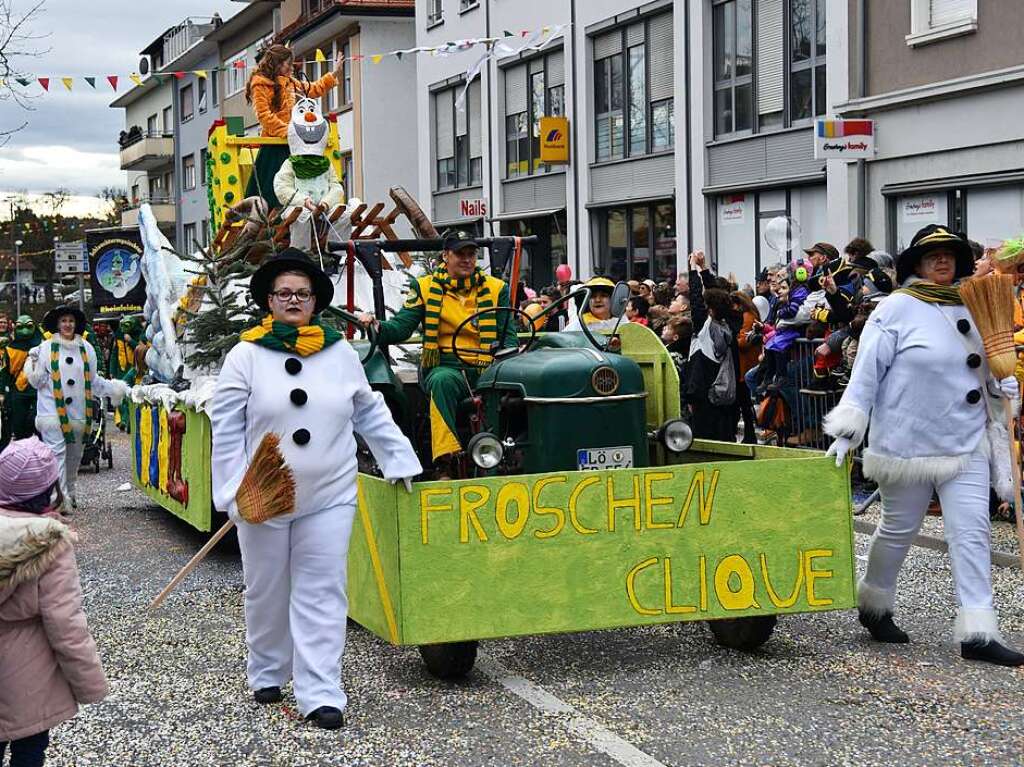 Impressionen vom grenzberschreitenden Fasnachtsumzug Rheinfelden 2020