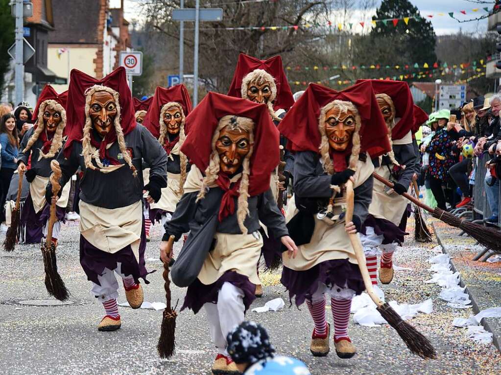 Impressionen vom grenzberschreitenden Fasnachtsumzug Rheinfelden 2020