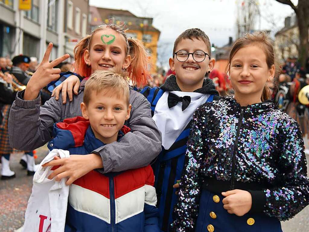 Impressionen vom grenzberschreitenden Fasnachtsumzug Rheinfelden 2020