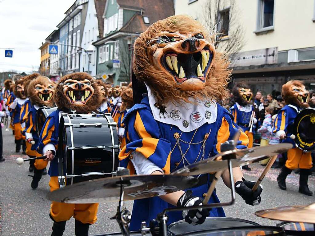 Impressionen vom grenzberschreitenden Fasnachtsumzug Rheinfelden 2020