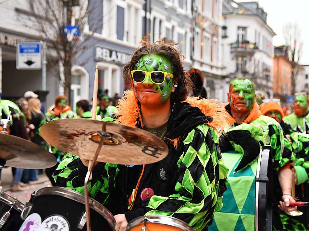 Impressionen vom grenzberschreitenden Fasnachtsumzug Rheinfelden 2020