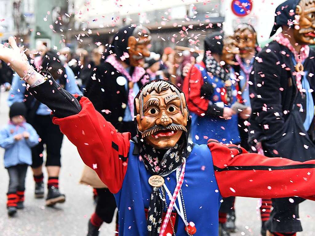 Impressionen vom grenzberschreitenden Fasnachtsumzug Rheinfelden 2020