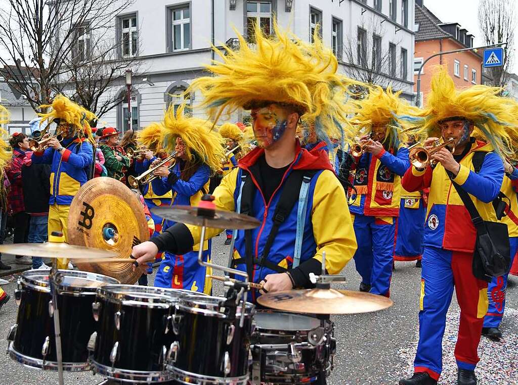 Impressionen vom grenzberschreitenden Fasnachtsumzug Rheinfelden 2020