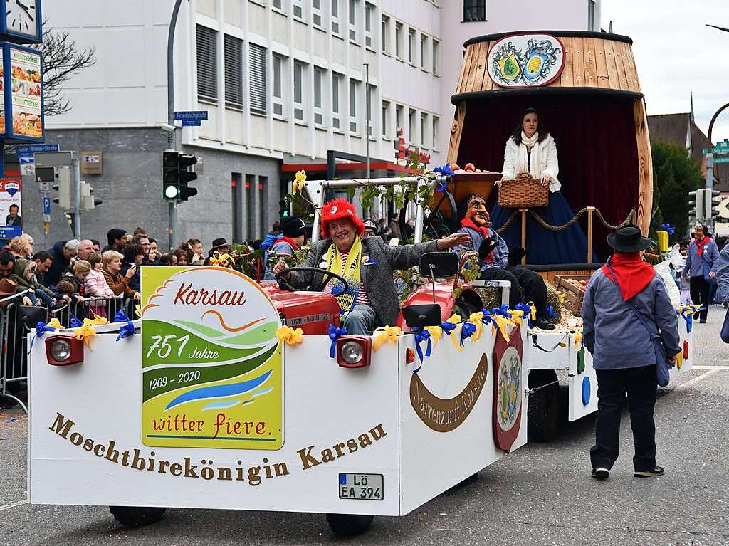 Impressionen vom grenzberschreitenden Fasnachtsumzug Rheinfelden 2020