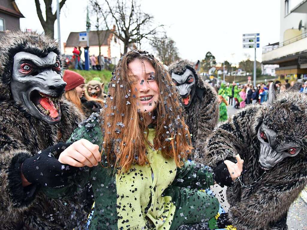 Impressionen vom grenzberschreitenden Fasnachtsumzug Rheinfelden 2020