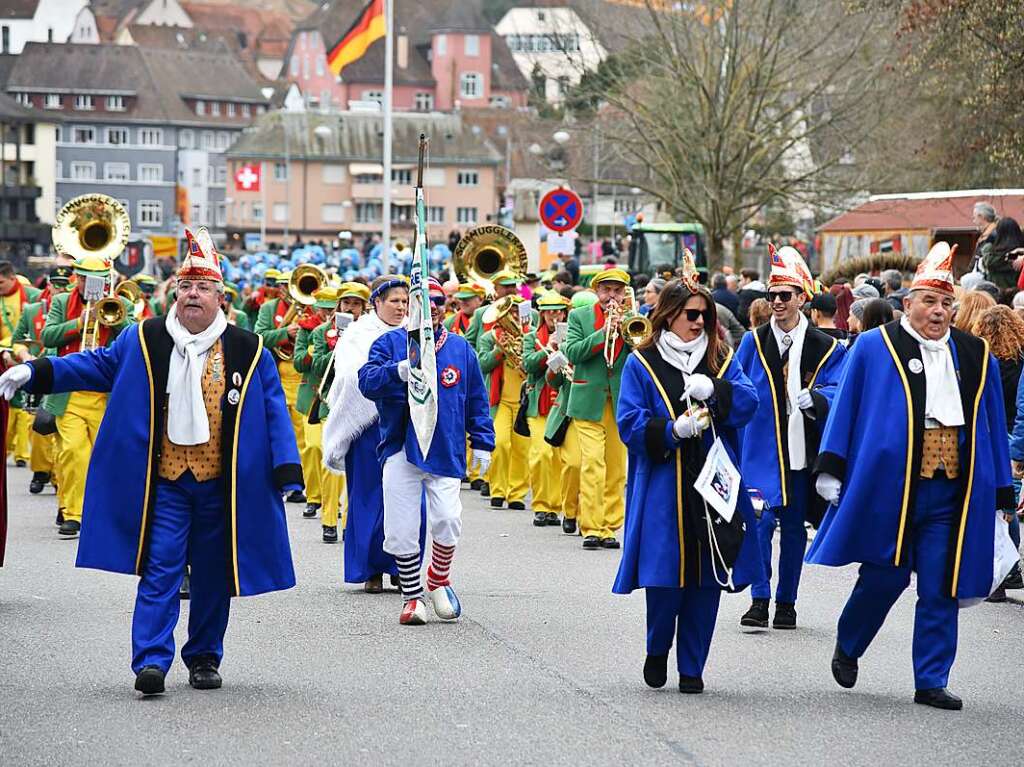 Impressionen vom grenzberschreitenden Fasnachtsumzug Rheinfelden 2020