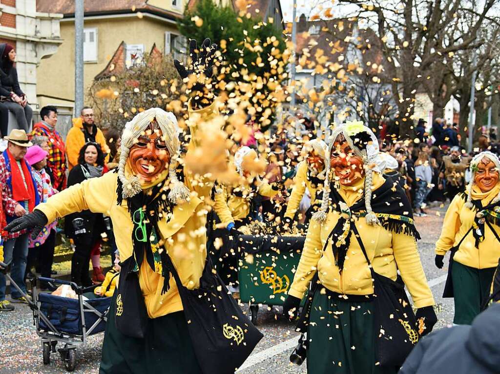 Impressionen vom grenzberschreitenden Fasnachtsumzug Rheinfelden 2020