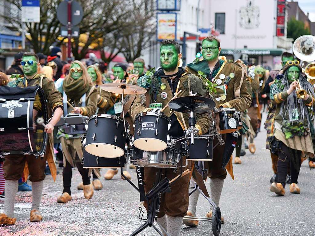 Impressionen vom grenzberschreitenden Fasnachtsumzug Rheinfelden 2020