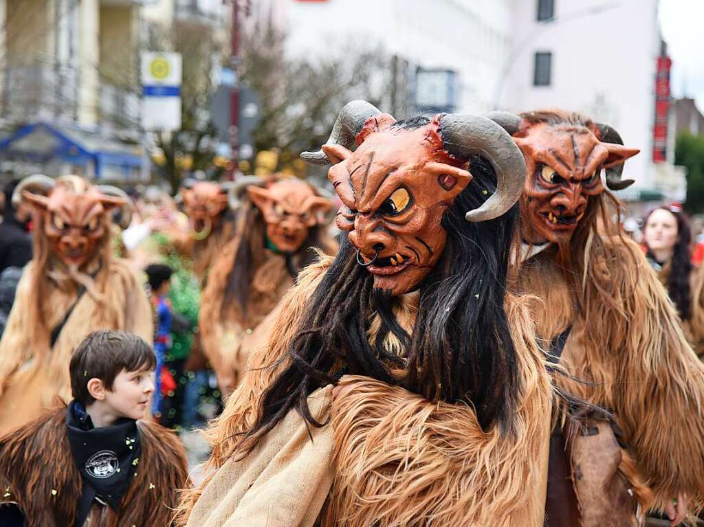 Impressionen vom grenzberschreitenden Fasnachtsumzug Rheinfelden 2020