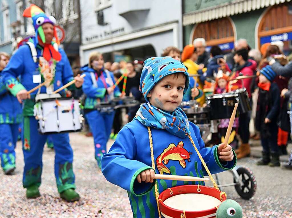 Impressionen vom grenzberschreitenden Fasnachtsumzug Rheinfelden 2020