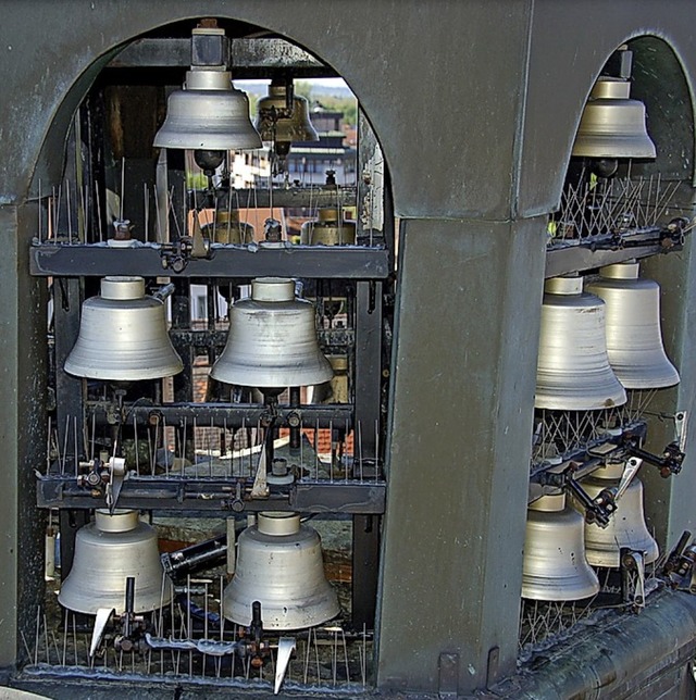 Das Glockenspiel auf dem Offenburger Rathaus.   | Foto: Helmut Seller