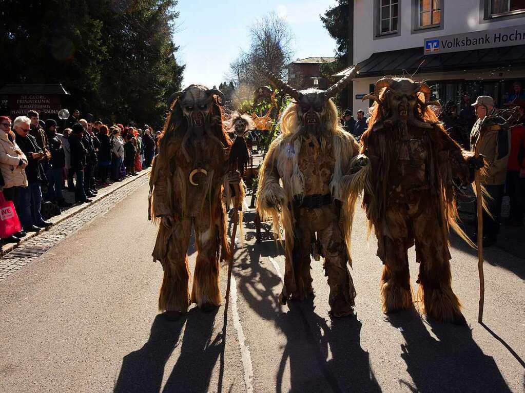 Die „Hexenjger vom Kinzigtal“ fhlten sich beim Umzug am Samstag wohl auf dem Hchenschwanderberg.