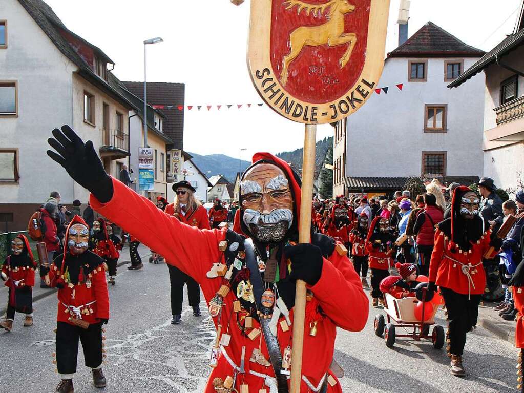 Schindlejokel-Umzug am Fasnetsamschdig