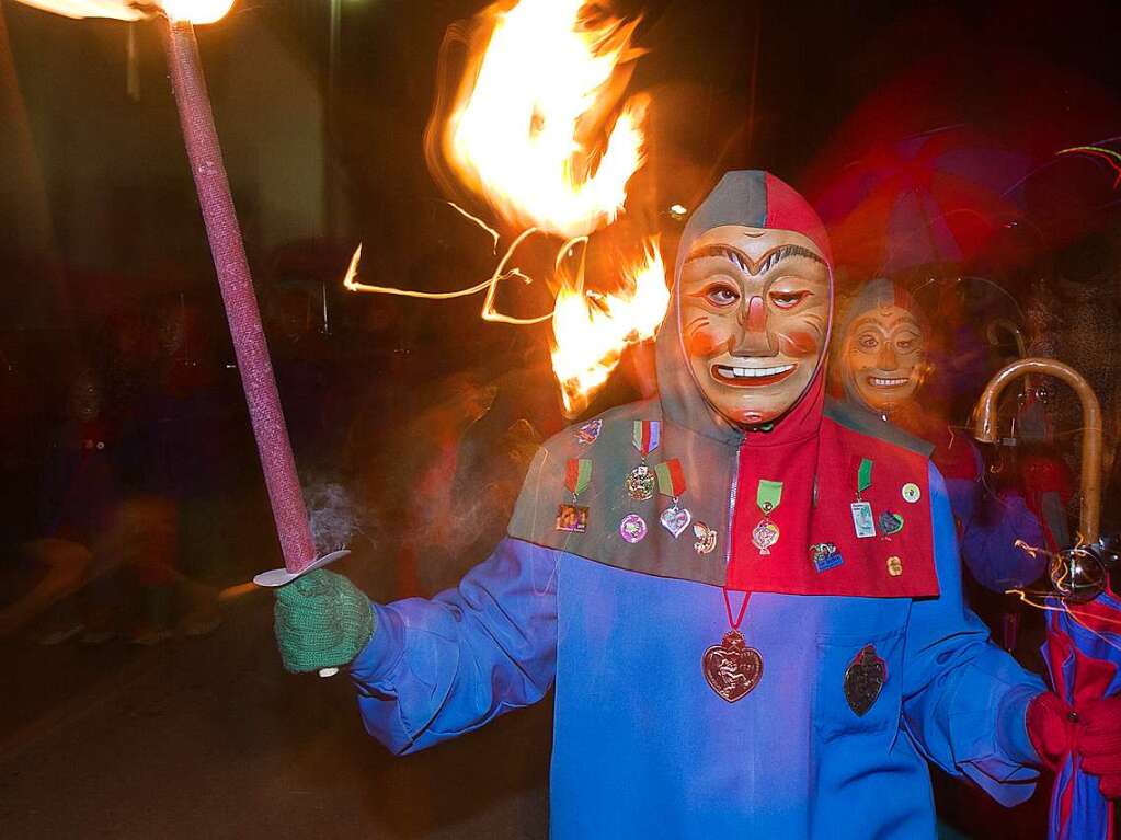 Groer Umzug in Oberwinden am Fasnetsamstag.