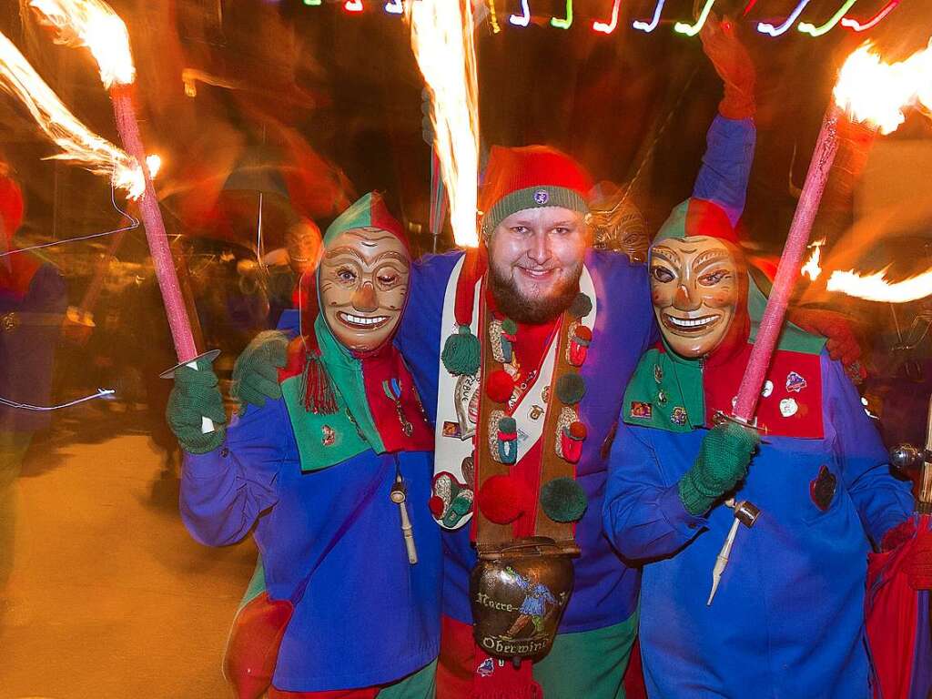 Groer Umzug in Oberwinden am Fasnetsamstag.