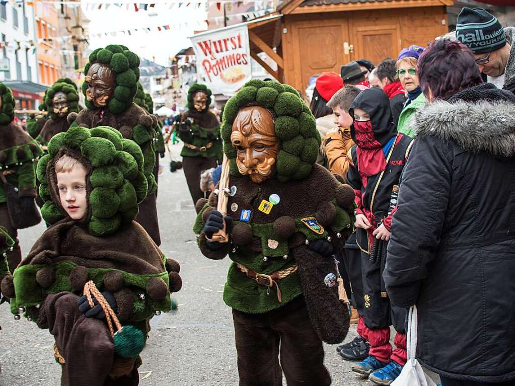 Fasnetumzug in Waldkirch am Fastnachtsonntag