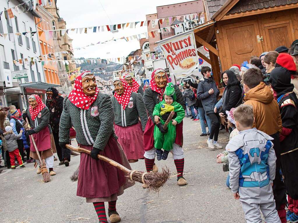 Fasnetumzug in Waldkirch am Fastnachtsonntag