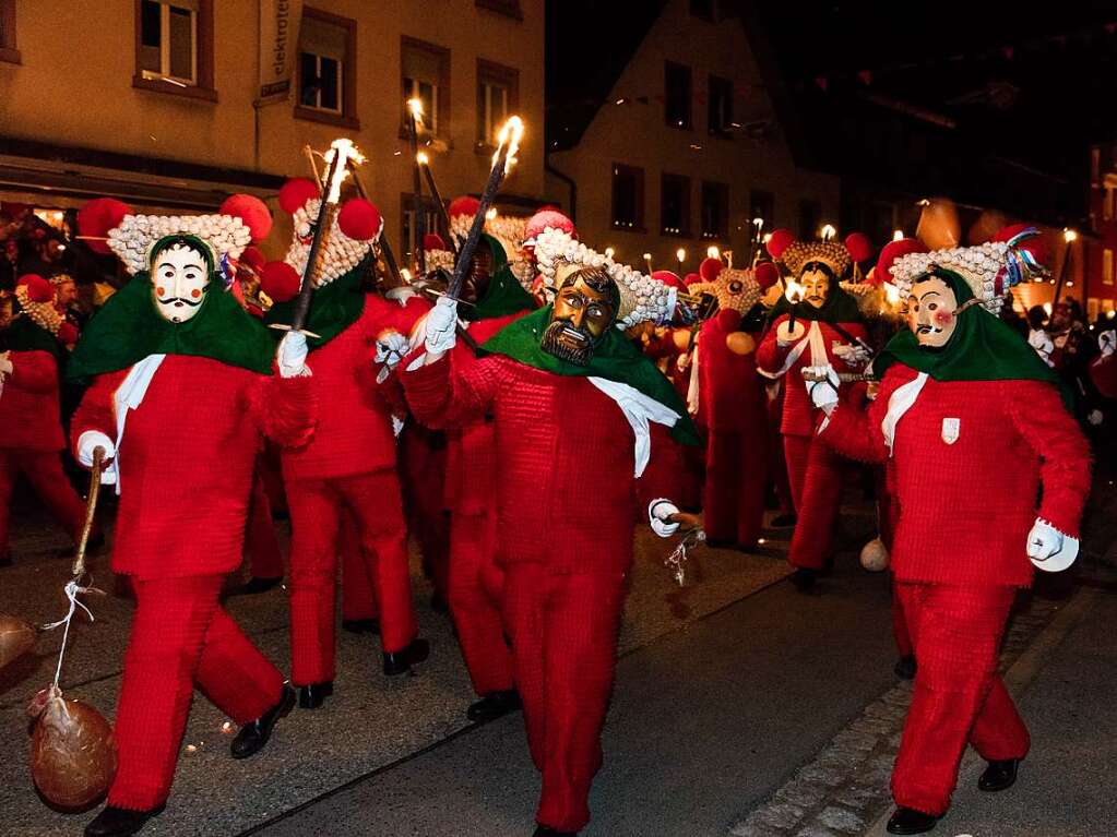 Impressionen vom Fackelumzug der Schuttig in Elzach.