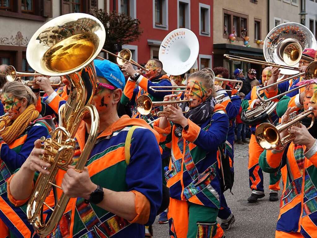 Einfallsreiche Darbietungen und Verkleidungen machten den Rosenmontag in Schnau zu einer Augenweide.