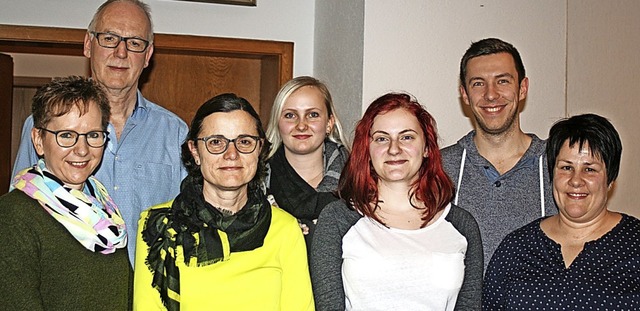 Der Vorstand des Holzener Gesangverein..., Bjrn Brunner sowie Diana Geitlinger  | Foto: Ines Bode