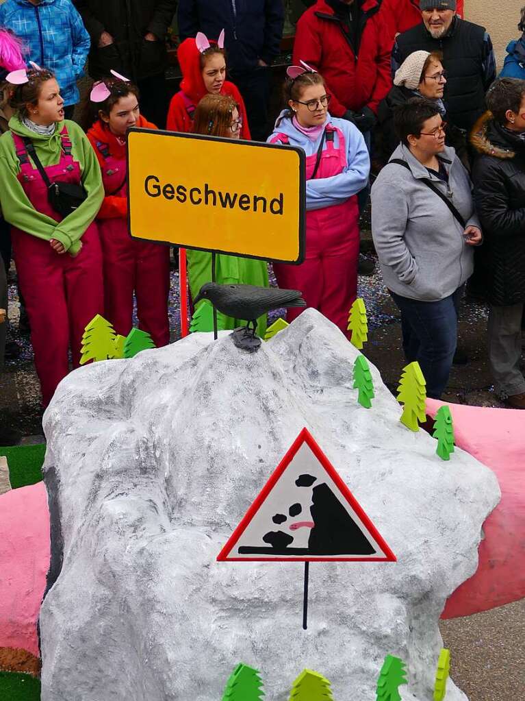 44 Nummern bot der Todtnauer Rosenmontagsumzug 2020 auf.