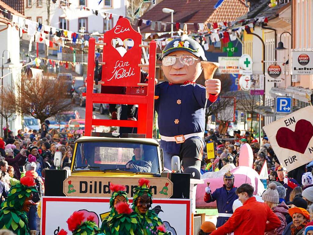 44 Nummern bot der Todtnauer Rosenmontagsumzug 2020 auf.