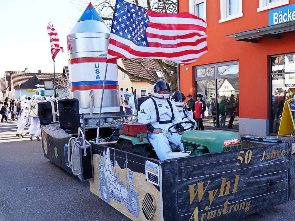 Groer Umzug in Wyhl: 50 Jahre Wyhl Armstrong – eine Hommage an die amerikanische Weltraumfahrt