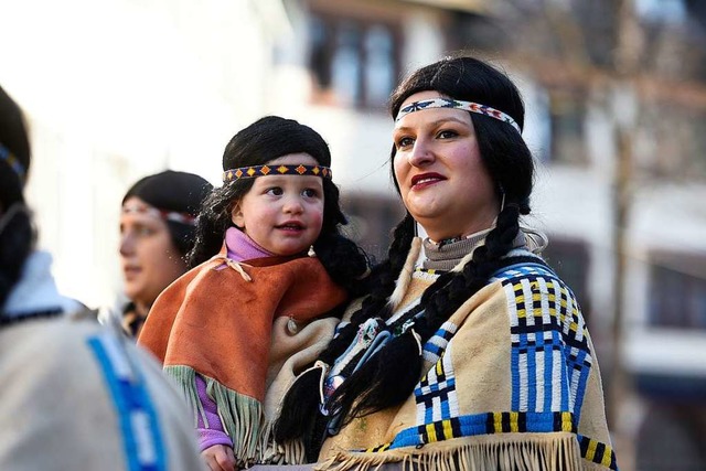 Sioux-Indianerin mit Narrensamen aus dem Freiburger Westen.  | Foto: Thomas Kunz