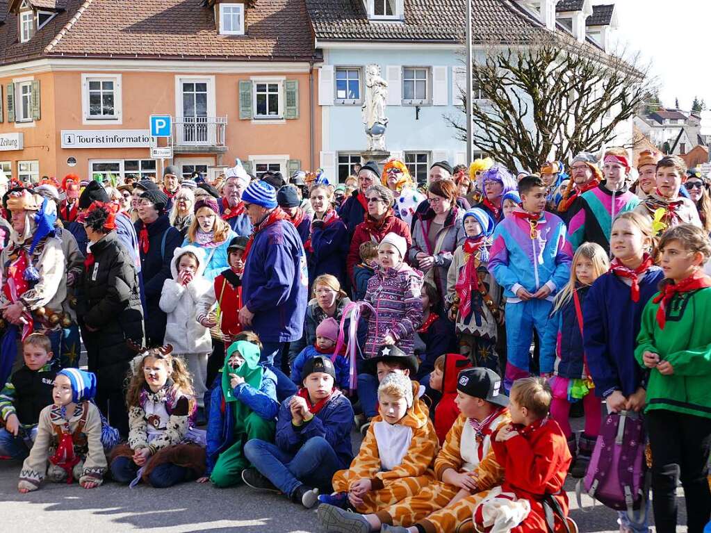 Zahlreiche Zuschauer verfolgten das Spektakel auf der Bhne.