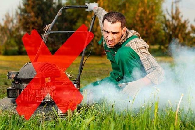 Stinkende Verbrennungsmotoren werden auch im Garten seltener