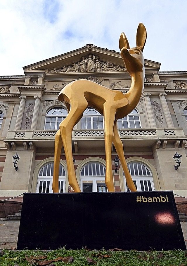 Es war einmal: Bambi vor dem Theater in Baden-Baden  | Foto: Uli Deck (dpa)