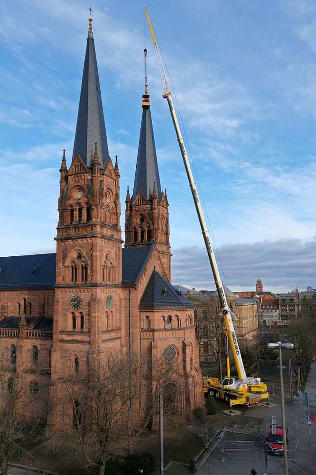 Sicherheitscheck an der Johanneskirche  | Foto: Rochus Uttenweiler