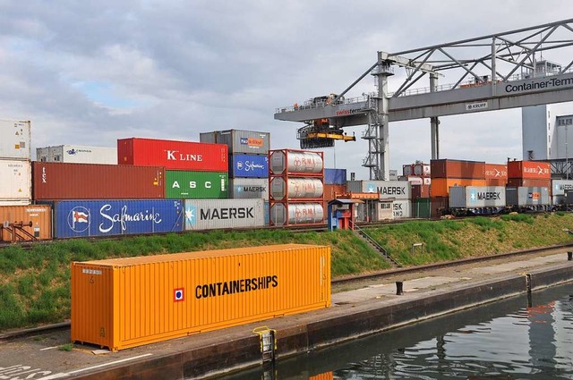 Das in Basel geplante neue Containerte...esseits der Grenze nicht unumstritten.  | Foto: Daniel Gramespacher