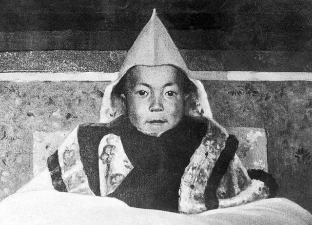 Dieses Gemlde zeigt den Dalai Lama als Kind.  | Foto: KANWAL KRISHNA