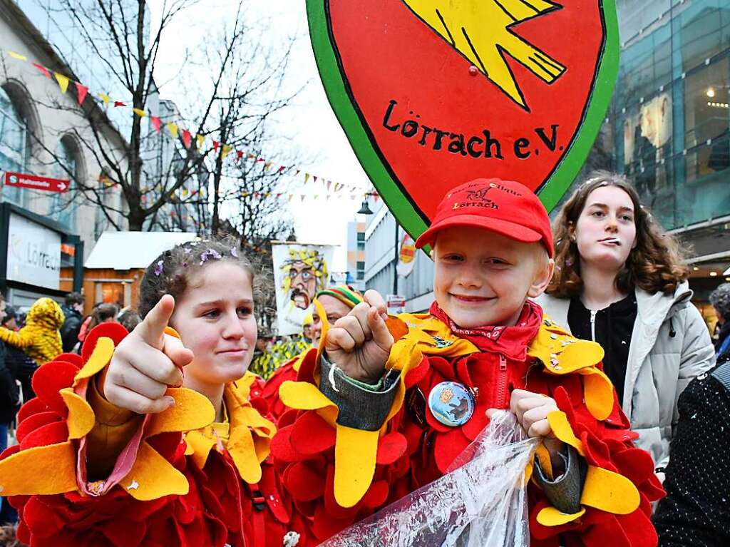 Musik und Konfetti: der Fasnachtsdienstag in Lrrach