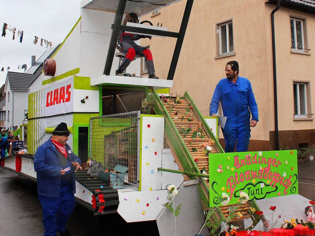 Wie die Unadinger das Blumensammeln mechanisierten ...