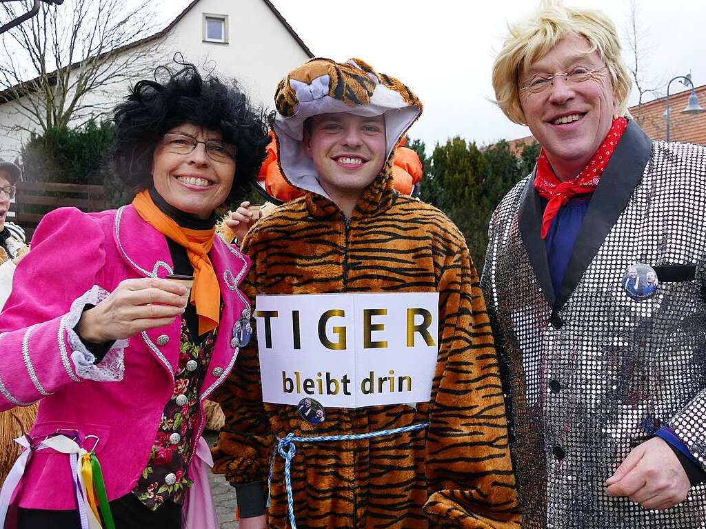 Narrenumzug am Fasnet-Zieschdig in Ewattingen